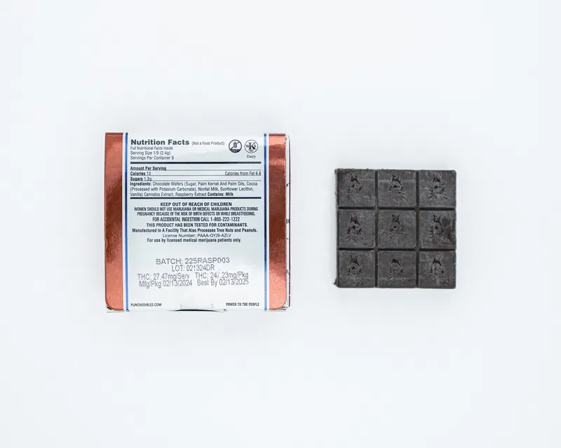 PUNCH BAR - CHOCOLATE BARS - 225MG (9 SQUARES x 25MG PER SQUARE) - Image 3