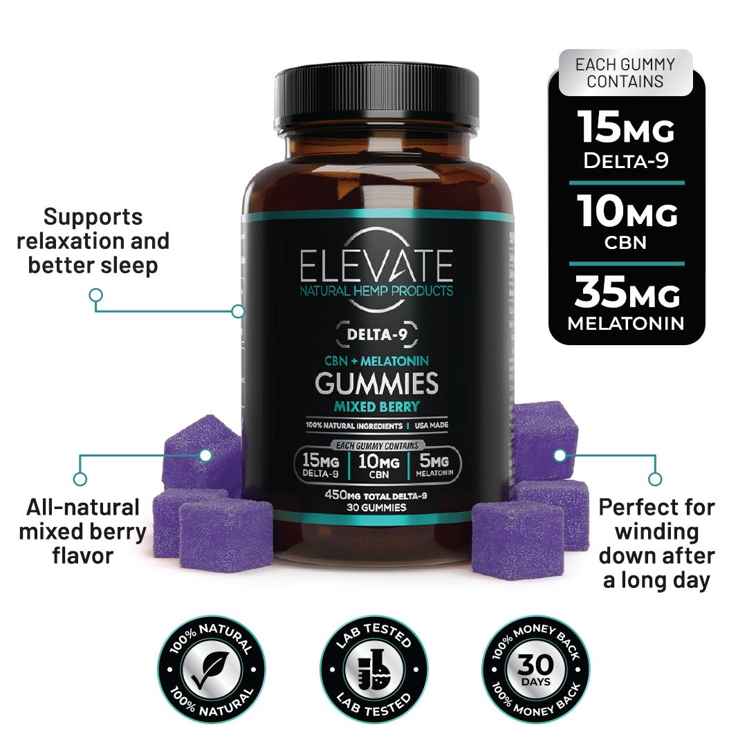 Delta 9 + CBN Sleep Gummies - Mixed Berry - Image 2