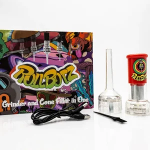 ROLLBOTZ ELETRIC MILL GRINDER AND CONE FILLER - 2 IN 1