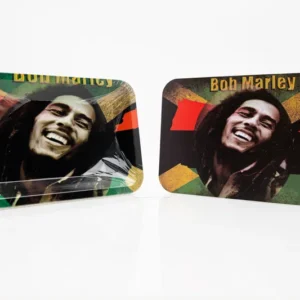 ROLLING TRAY W/ FLAT MAGNETIC LID - BOB MARLEY DESIGN