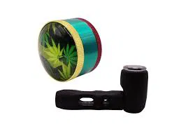 GRINDER - DOUBLE CHAMBER W/ KIEF SCRAPER